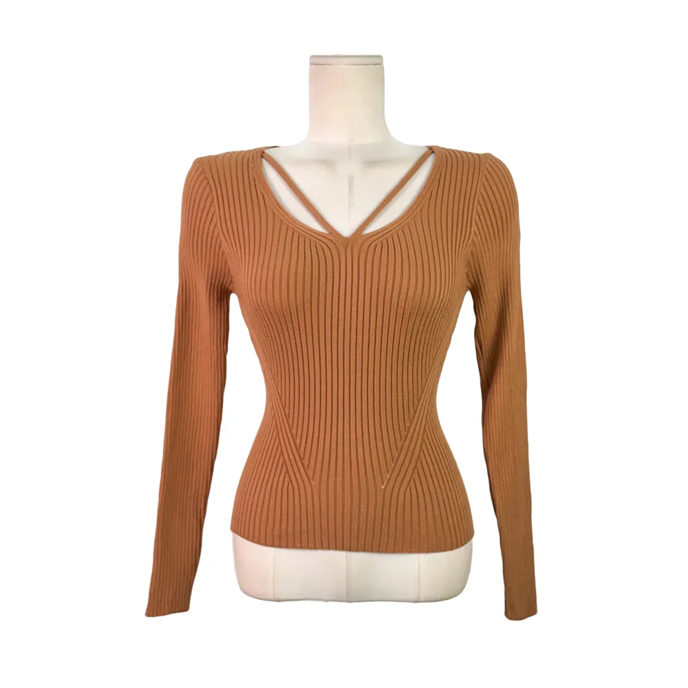 긴팔 티셔츠 피치 색상 이미지-S1L12