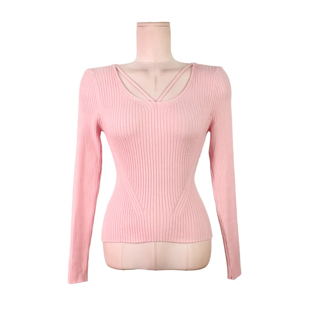 긴팔 티셔츠 베이비핑크 색상 이미지-S1L20