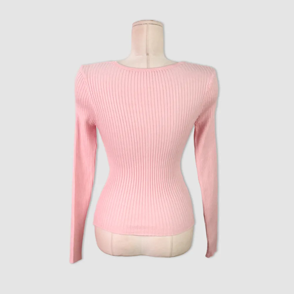 긴팔 티셔츠 코랄 색상 이미지-S1L24