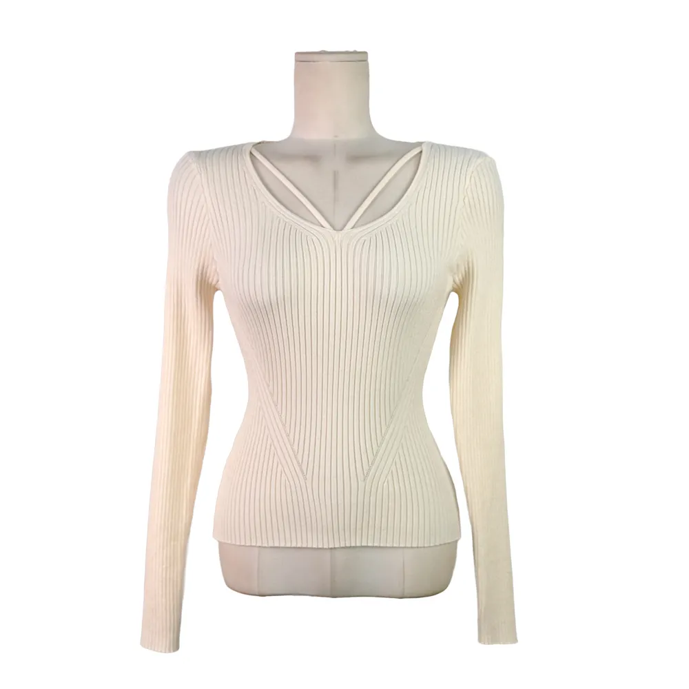 긴팔 티셔츠 크림 색상 이미지-S1L10