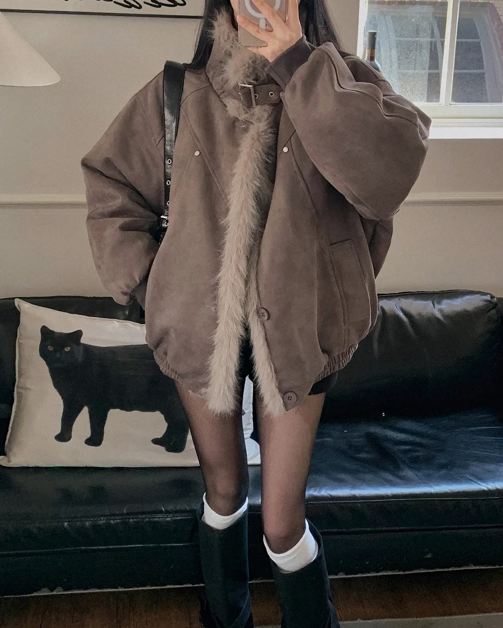 긴팔 티셔츠 모델 착용 이미지-S1L96