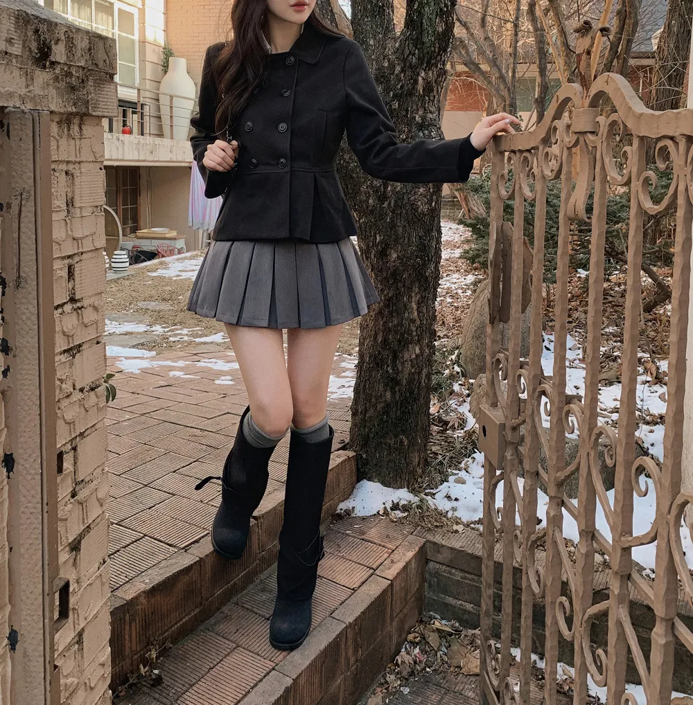 미니 스커트 모델 착용 이미지-S1L59