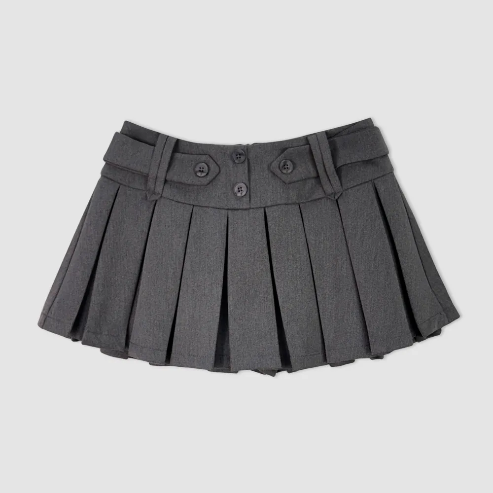 미니 스커트 그레이 색상 이미지-S1L78