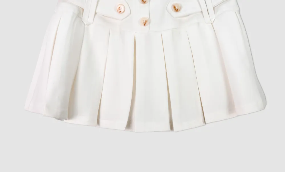 미니 스커트 화이트 색상 이미지-S1L91