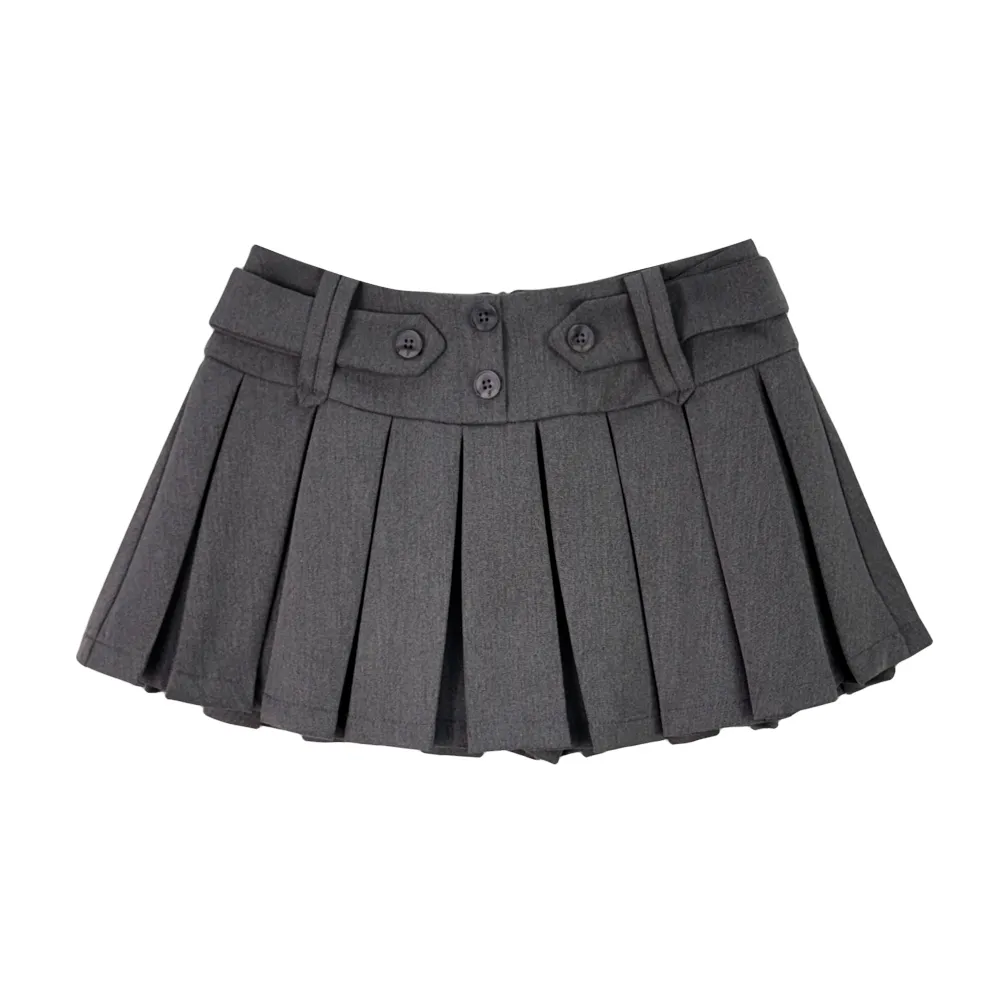 미니 스커트 그레이 색상 이미지-S1L77