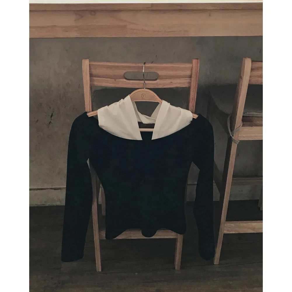 긴팔 티셔츠 그레이블루 색상 이미지-S1L86