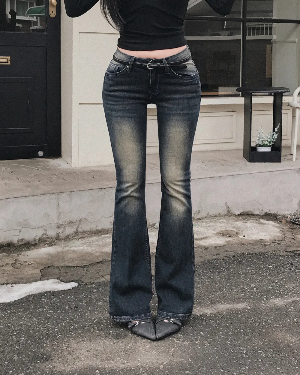 긴팔 티셔츠 모델 착용 이미지-S1L79