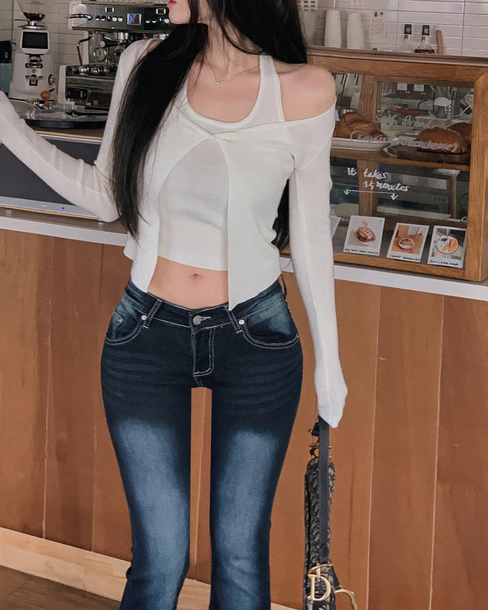 바지 모델 착용 이미지-S1L55