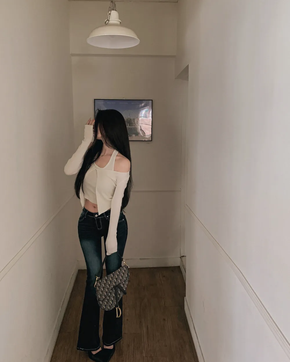 바지 모델 착용 이미지-S1L62