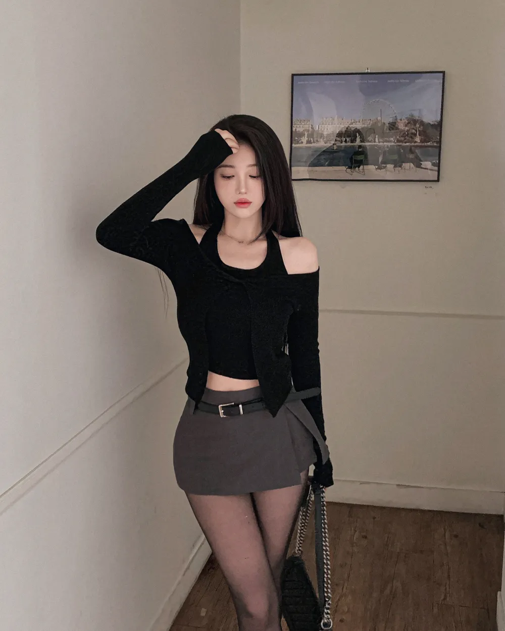 반바지 모델 착용 이미지-S1L40