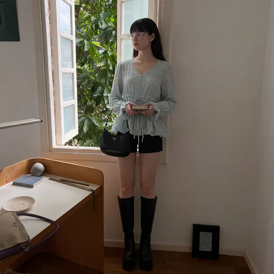 카디건 모델 착용 이미지-S1L25