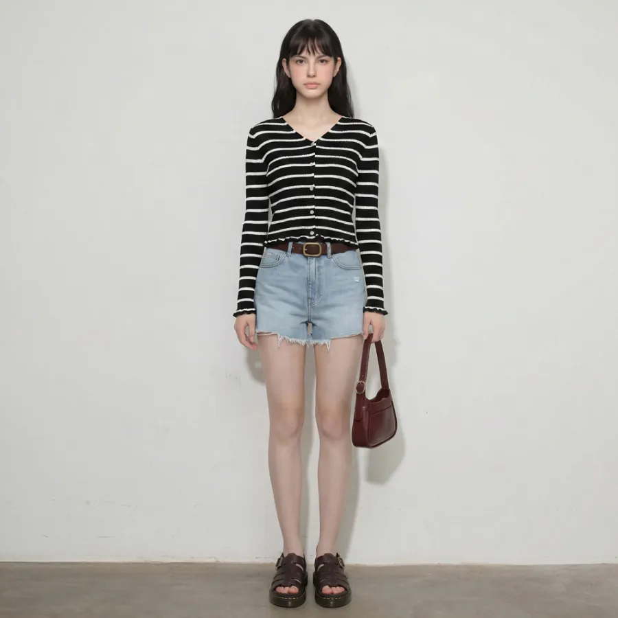 긴팔 티셔츠 모델 착용 이미지-S1L15