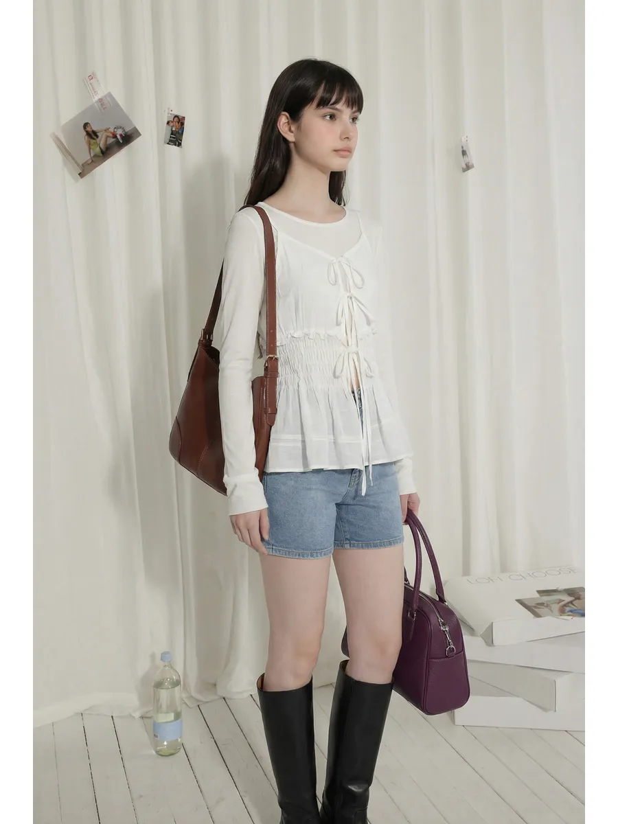 민소매 모델 착용 이미지-S1L13