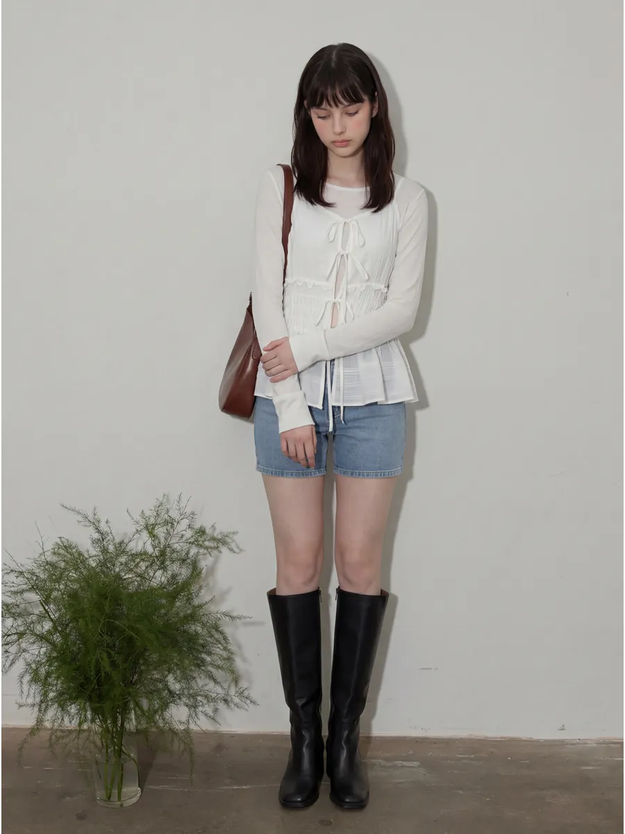 민소매 모델 착용 이미지-S1L10