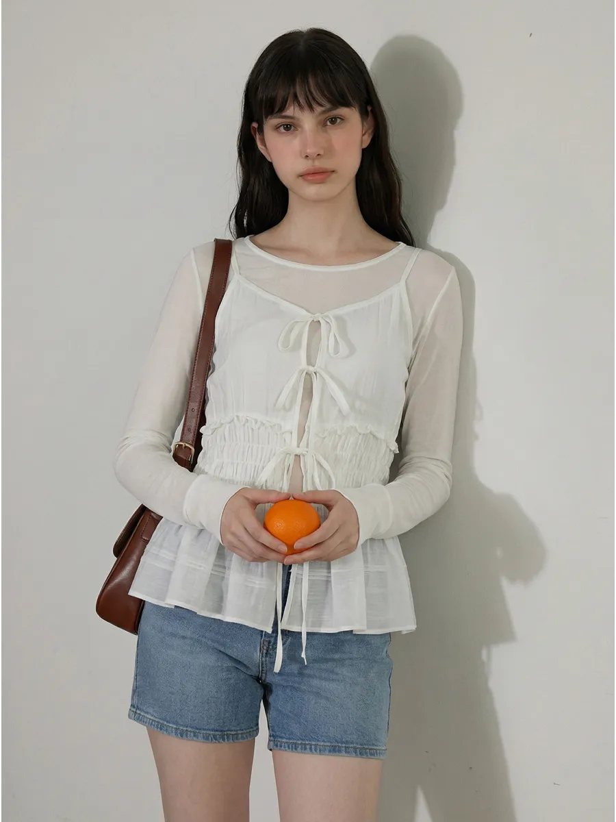 민소매 모델 착용 이미지-S1L6