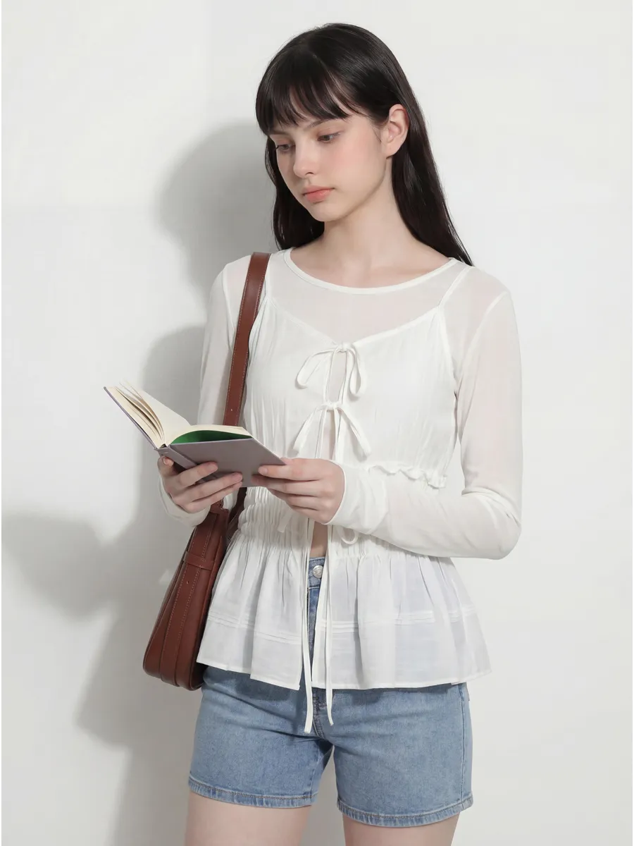 민소매 모델 착용 이미지-S1L9