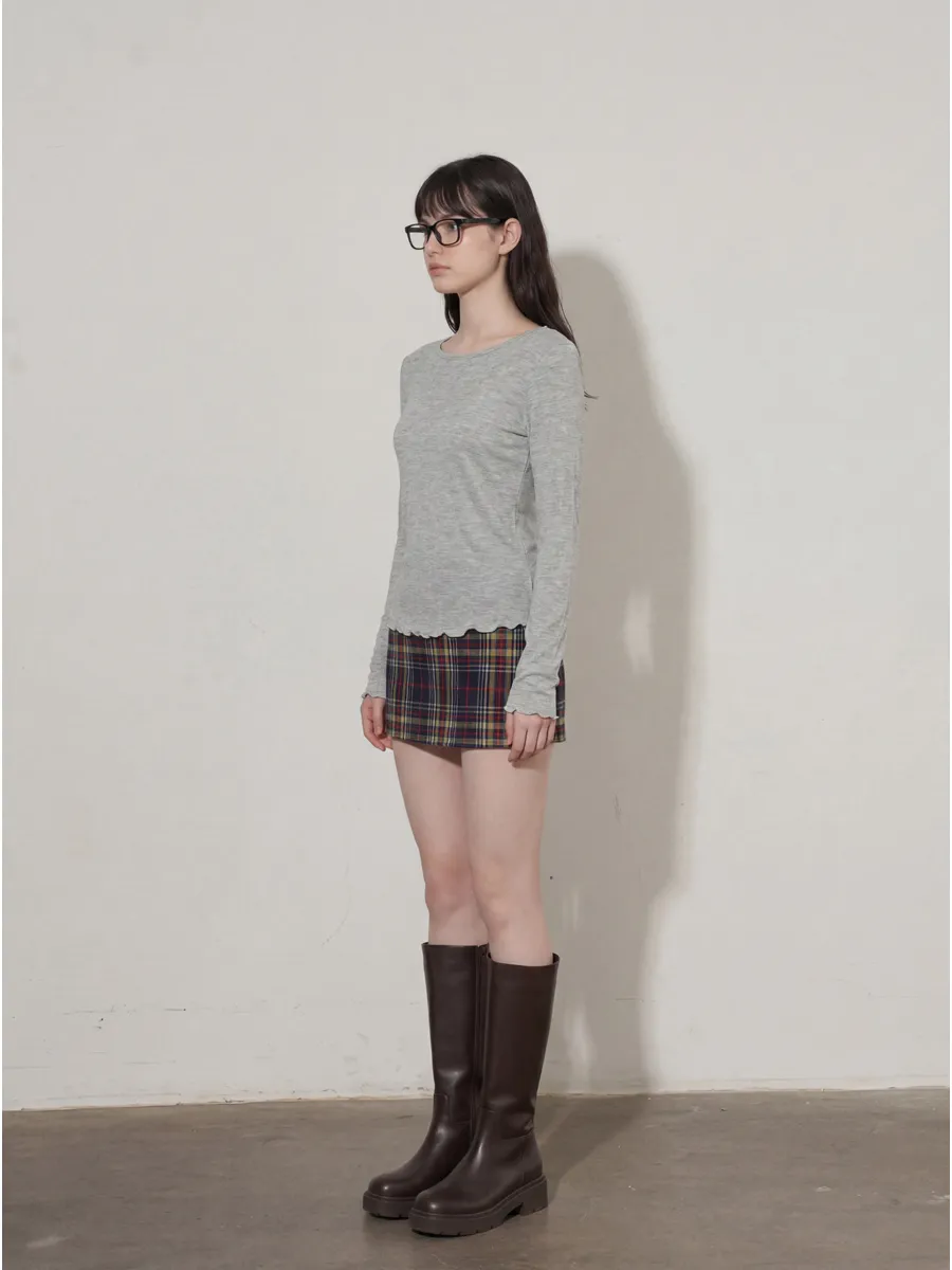 긴팔 티셔츠 모델 착용 이미지-S1L18