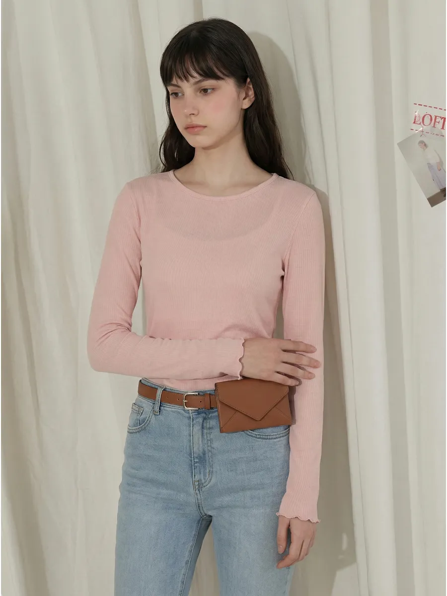 긴팔 티셔츠 모델 착용 이미지-S1L26