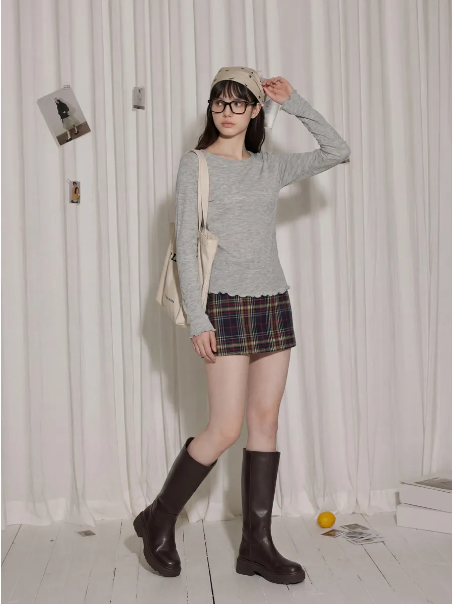 긴팔 티셔츠 모델 착용 이미지-S1L23