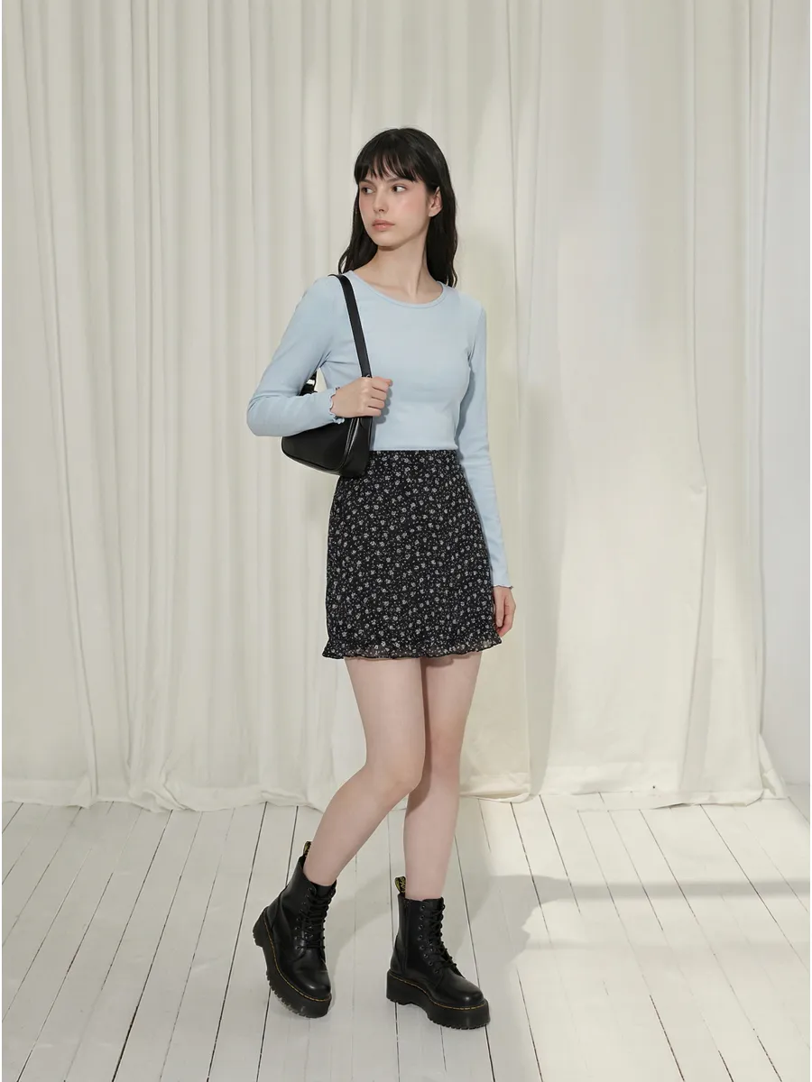 긴팔 티셔츠 모델 착용 이미지-S1L32