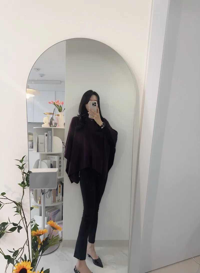 긴팔 티셔츠 모델 착용 이미지-S1L61