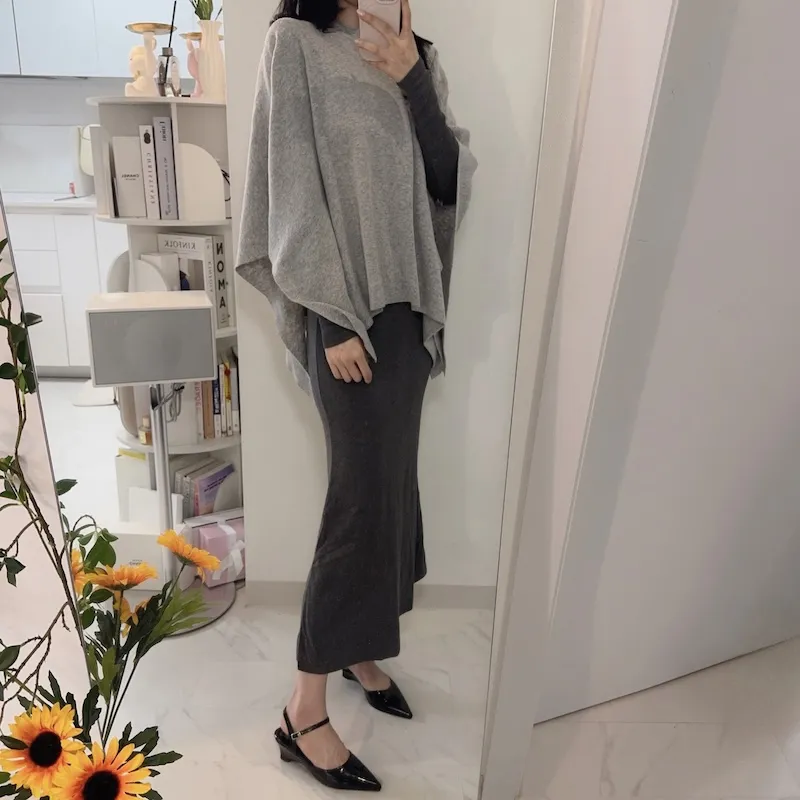 긴팔 티셔츠 모델 착용 이미지-S1L64