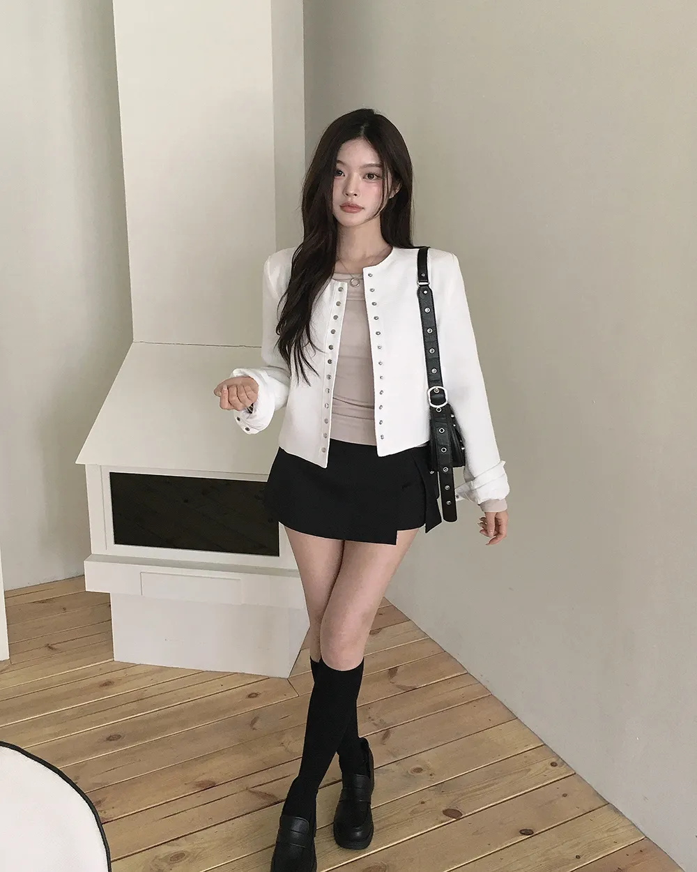 카디건 모델 착용 이미지-S2L49