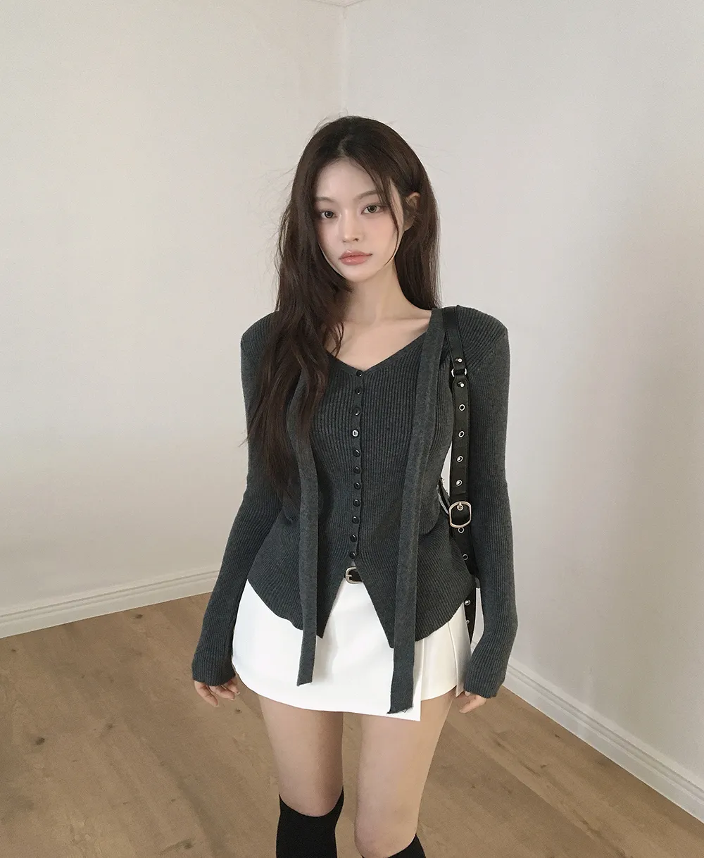 카디건 모델 착용 이미지-S2L54