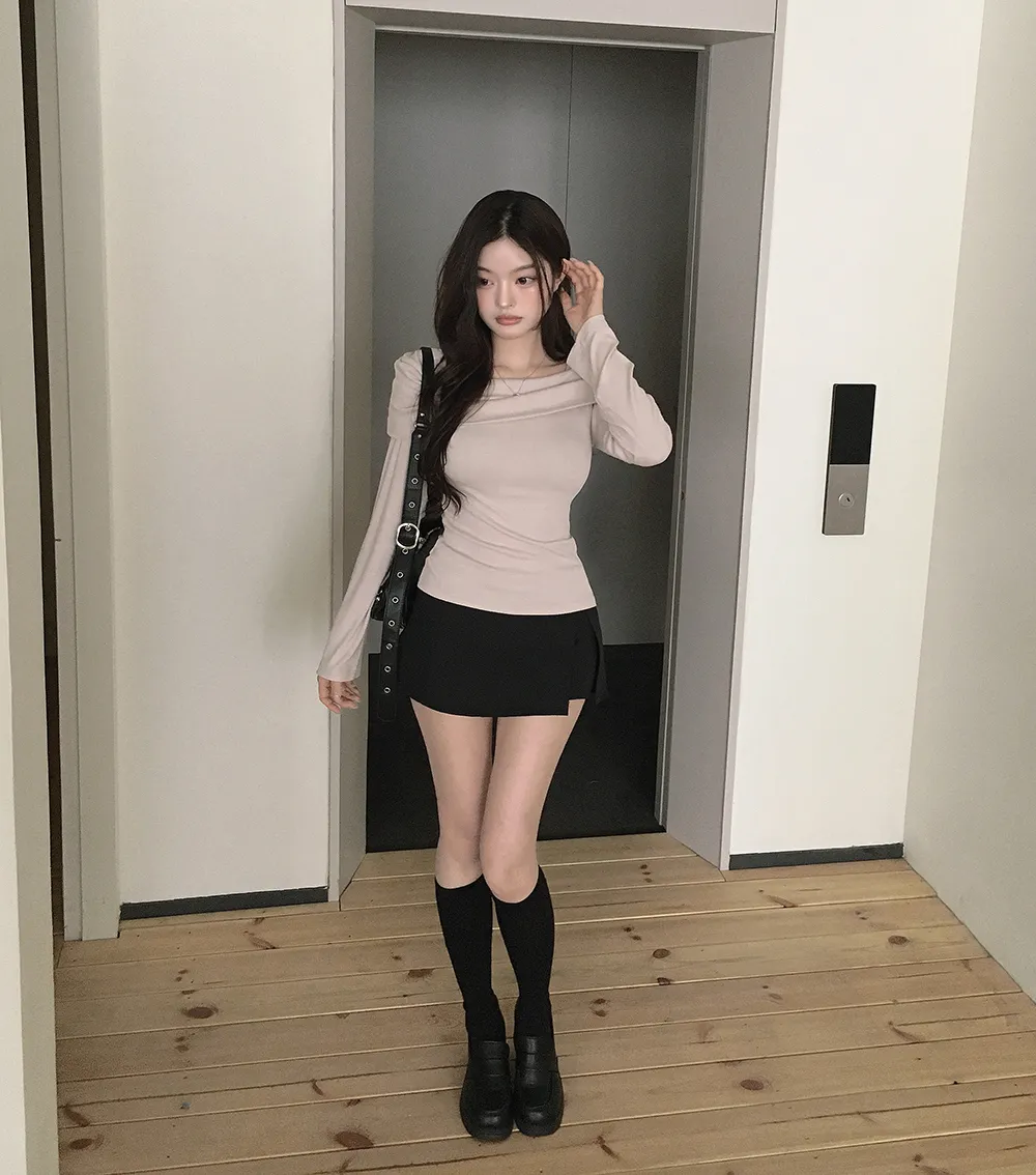 카디건 모델 착용 이미지-S2L43