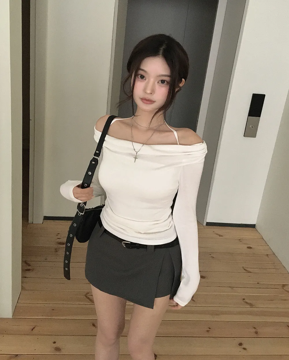 카디건 모델 착용 이미지-S5L6