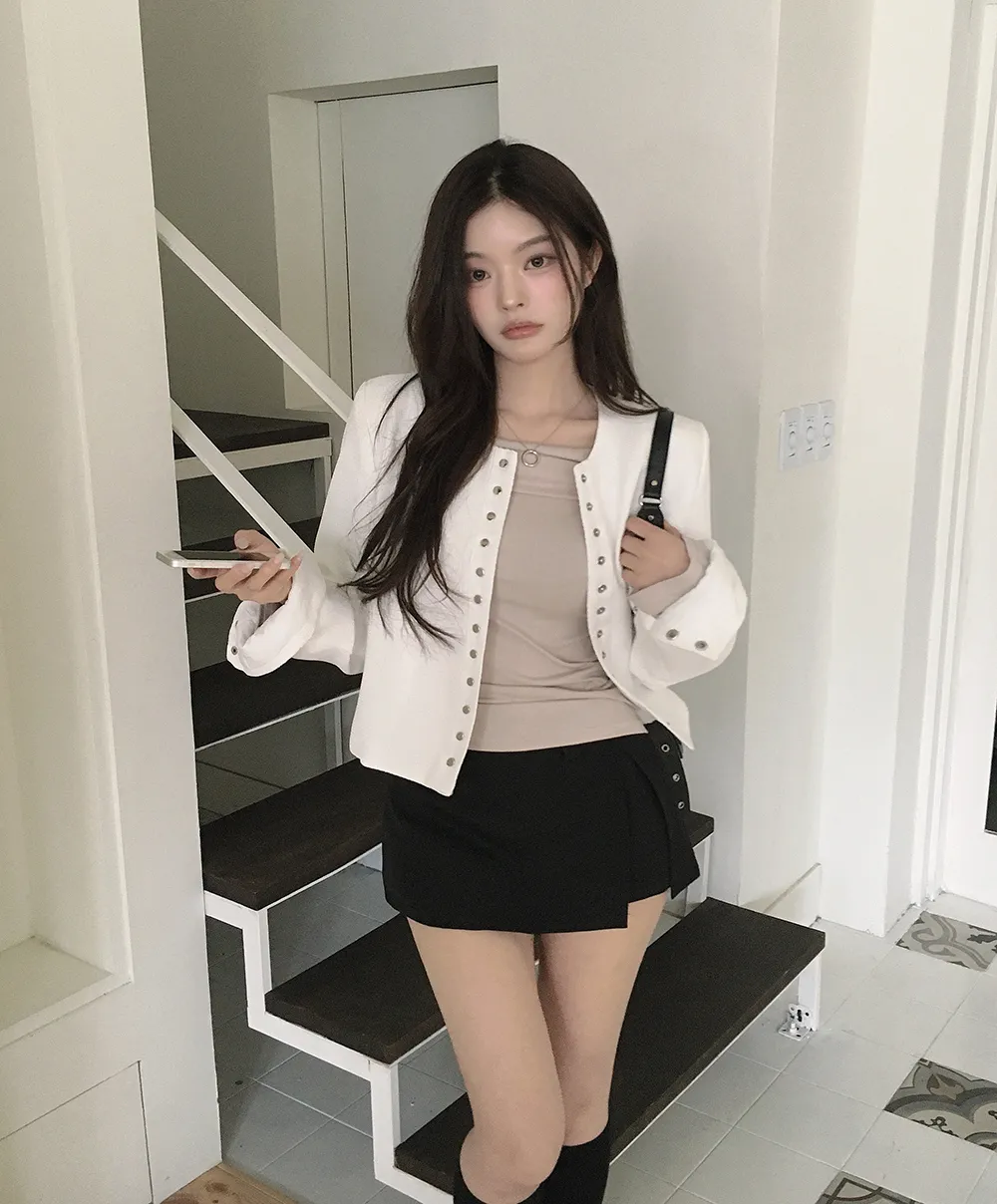 카디건 모델 착용 이미지-S2L48