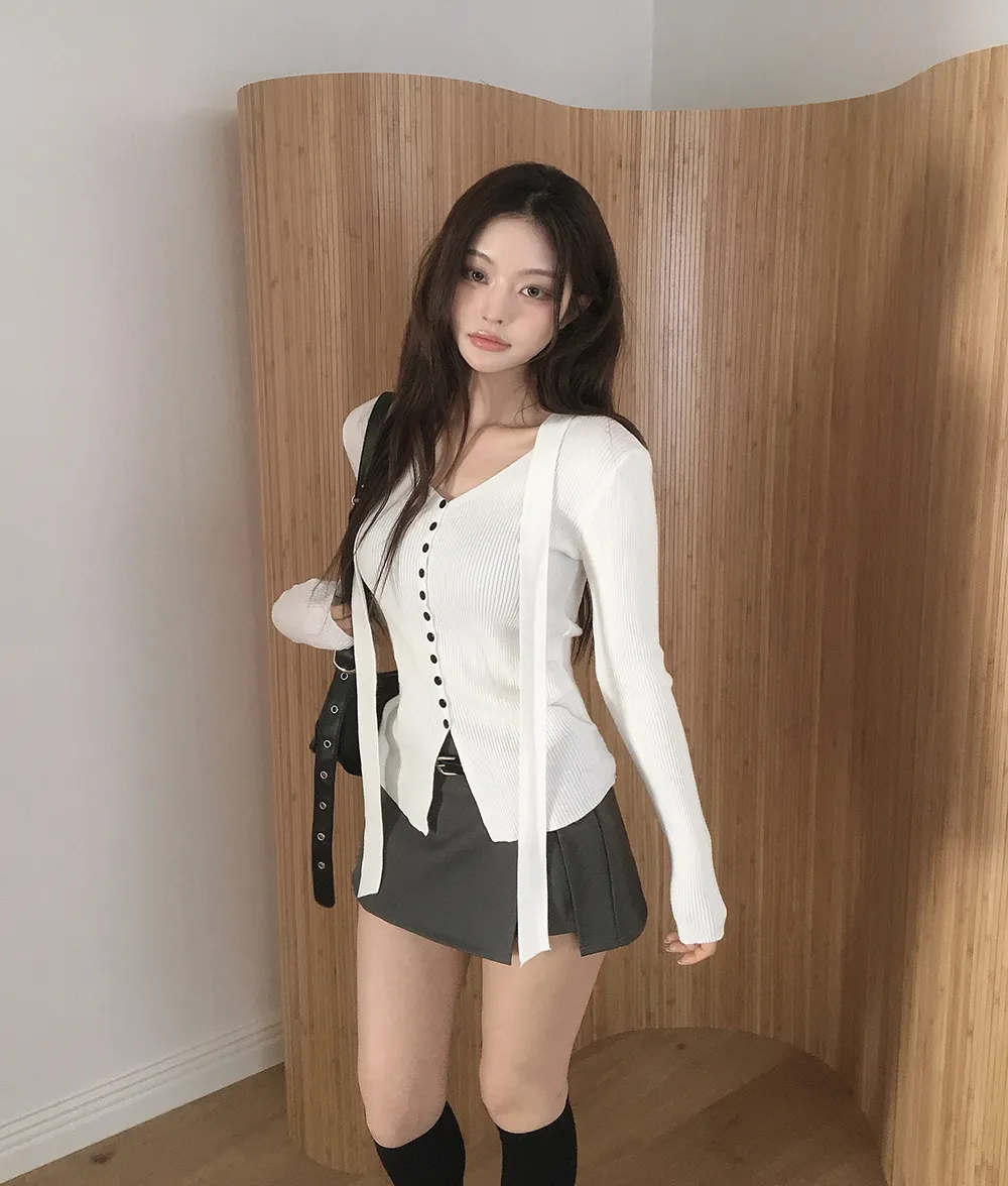 카디건 모델 착용 이미지-S2L40