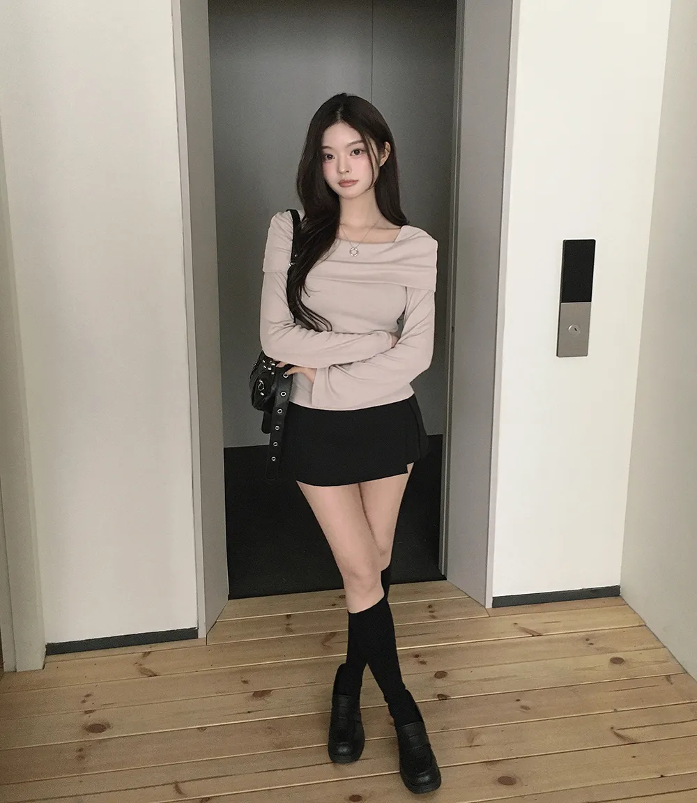 카디건 모델 착용 이미지-S2L44