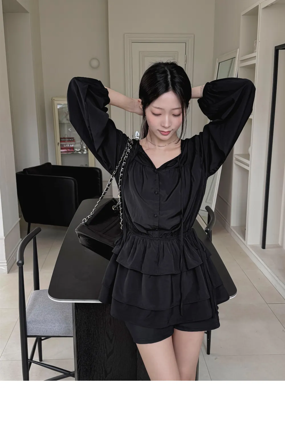 반바지 모델 착용 이미지-S1L46