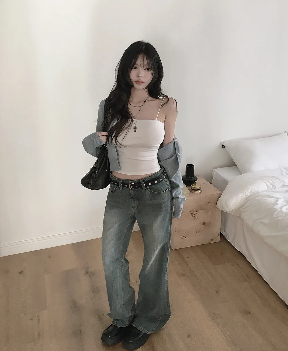 카디건 모델 착용 이미지-S3L38