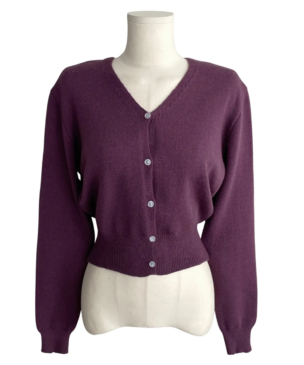 카디건 보라 색상 이미지-S3L25