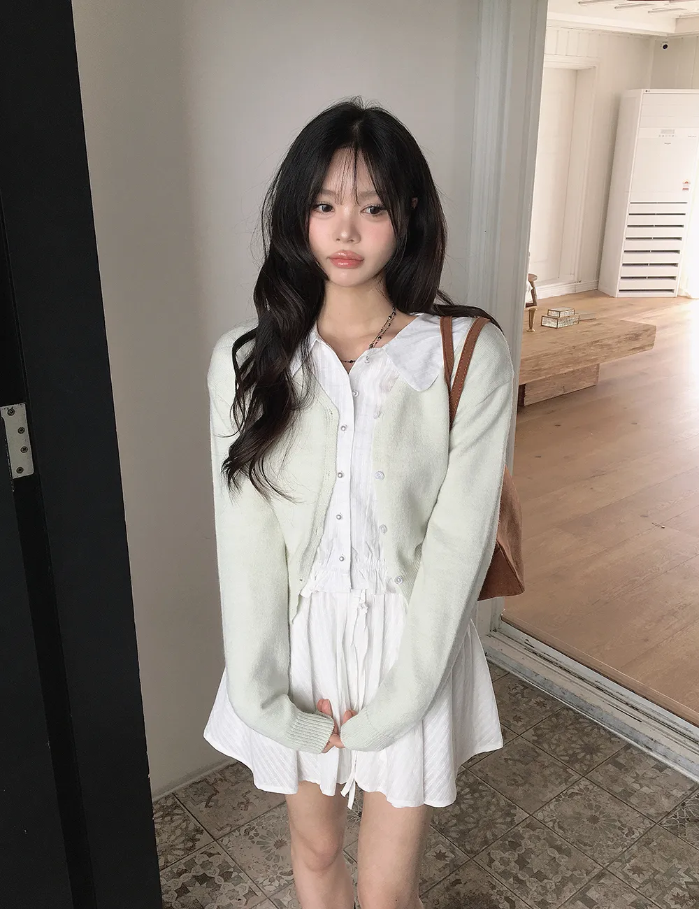 카디건 모델 착용 이미지-S3L47