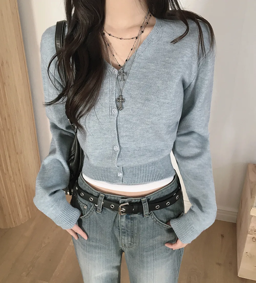 카디건 모델 착용 이미지-S3L33