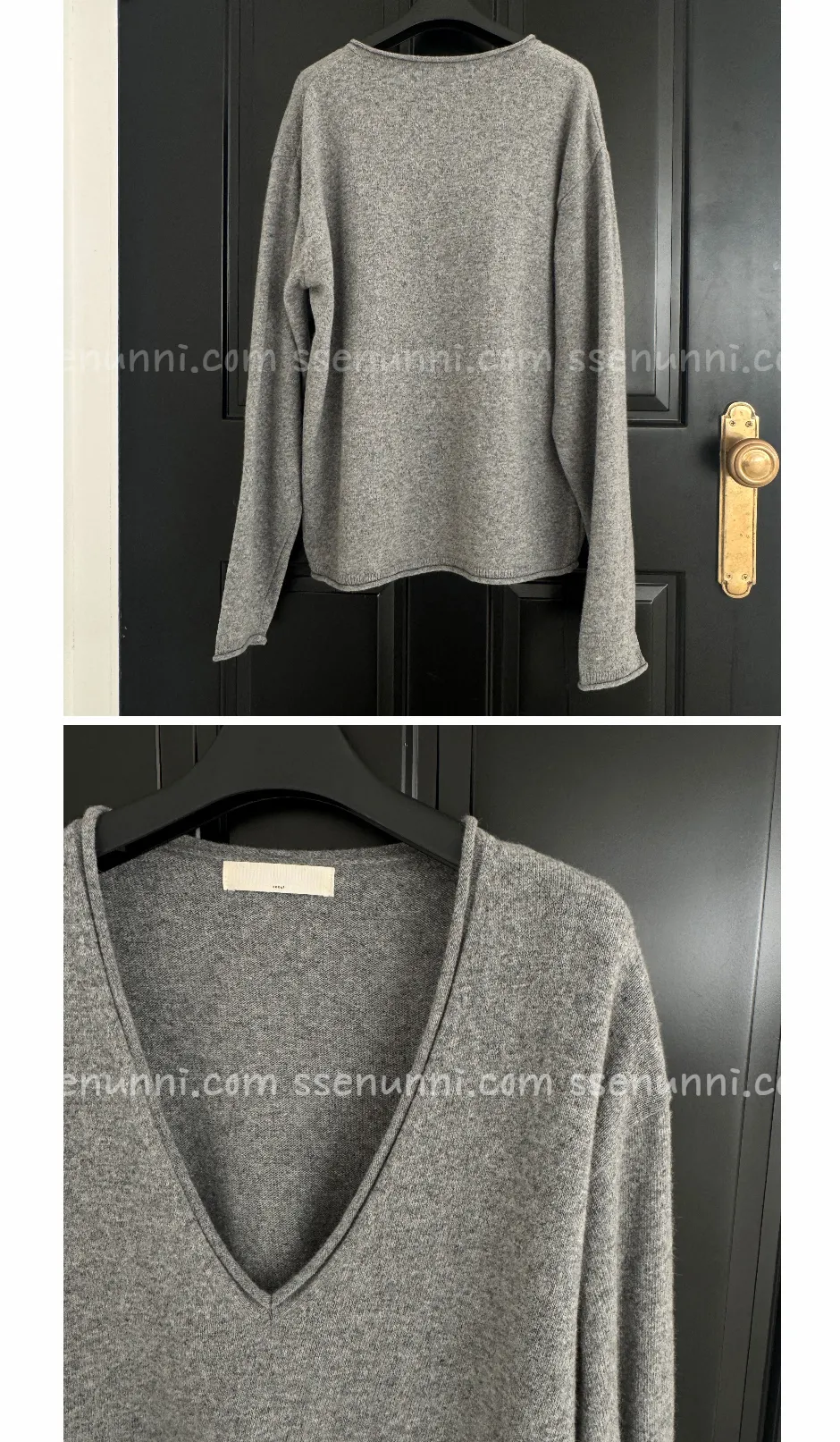 긴팔 티셔츠 차콜 색상 이미지-S1L31