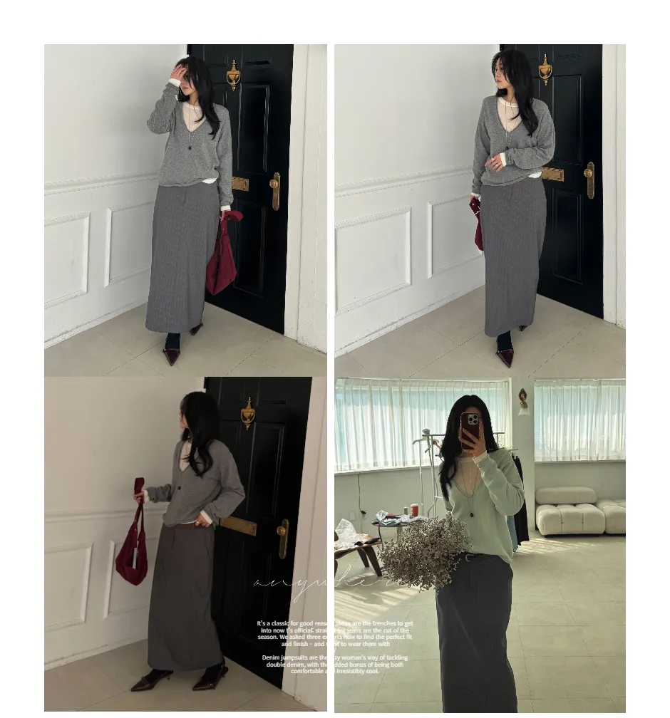 긴팔 티셔츠 모델 착용 이미지-S1L10