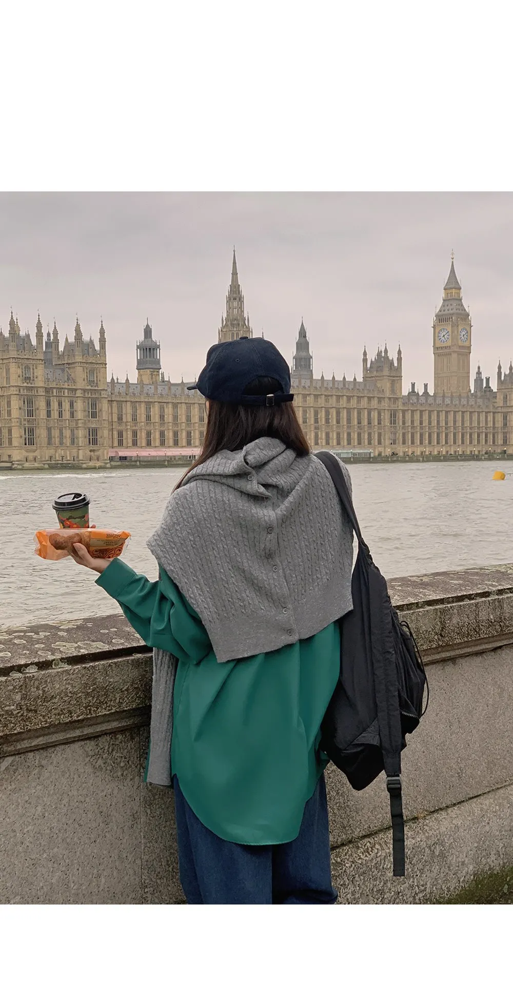 런던무드 오버핏 반팔셔츠