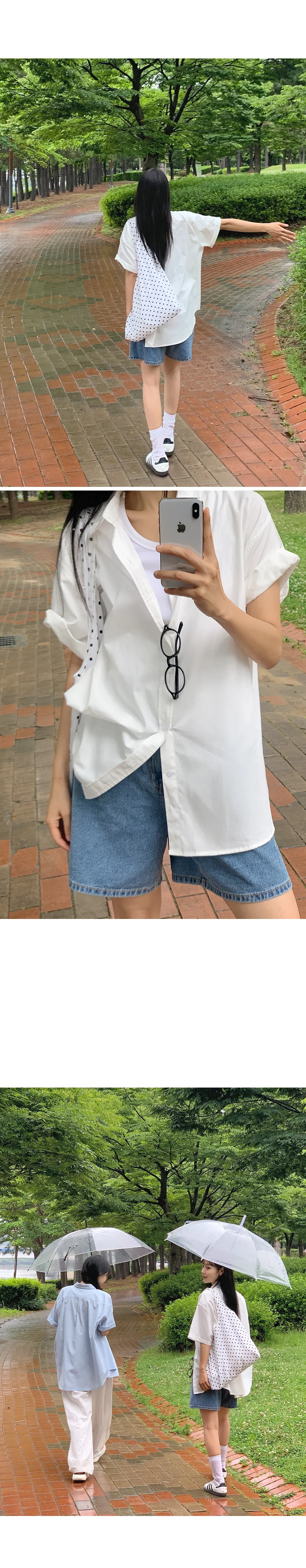 런던무드 오버핏 반팔셔츠