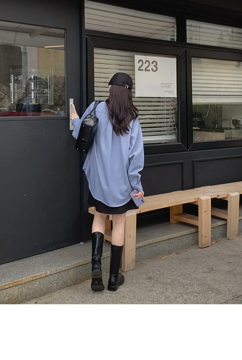 런던무드 오버핏 반팔셔츠