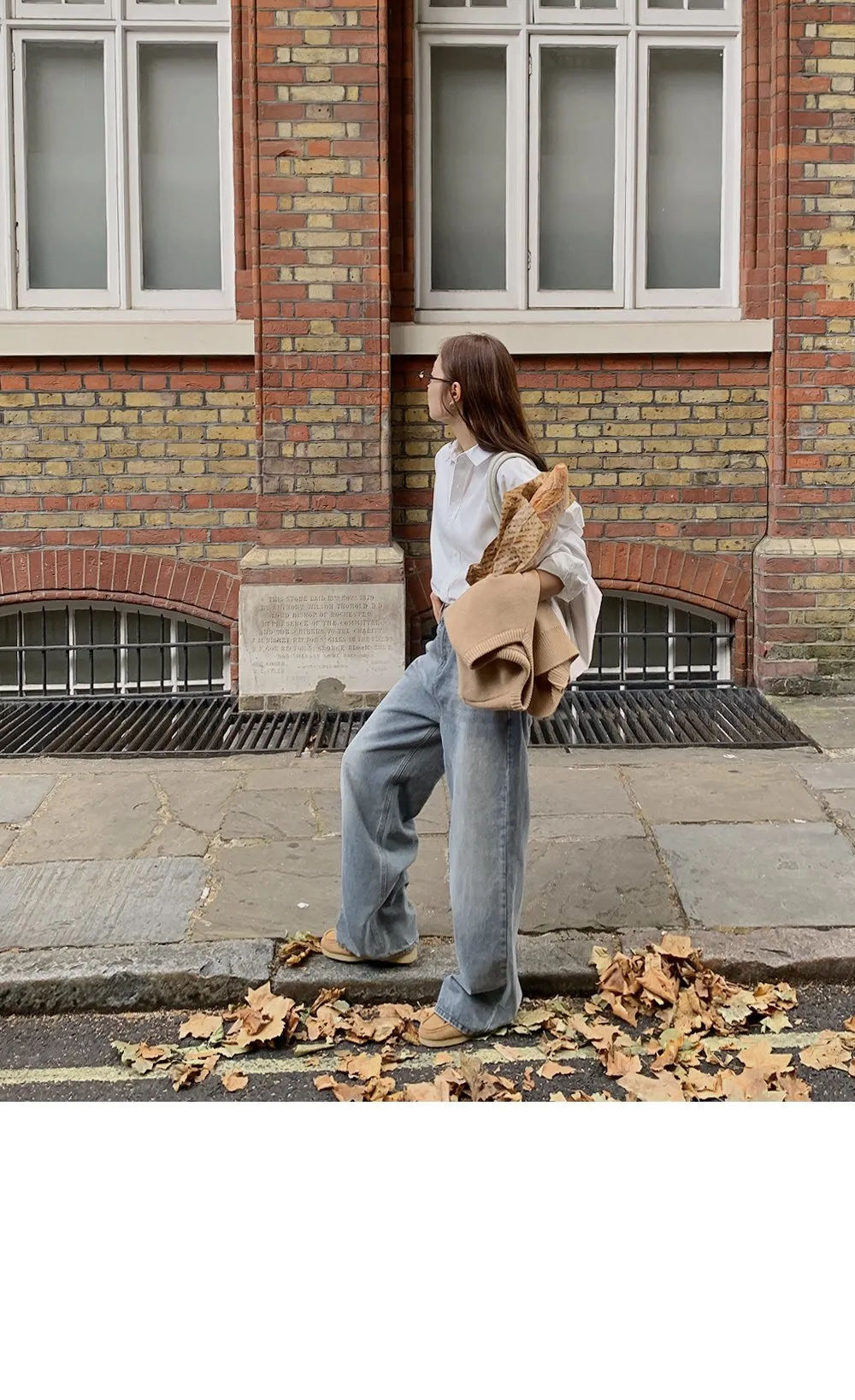 런던무드 오버핏 반팔셔츠