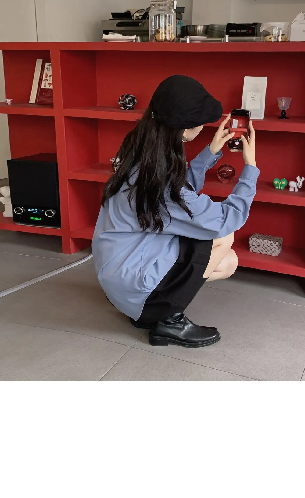 런던무드 오버핏 반팔셔츠