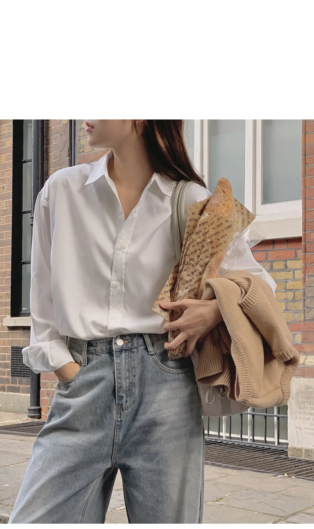 런던무드 오버핏 반팔셔츠