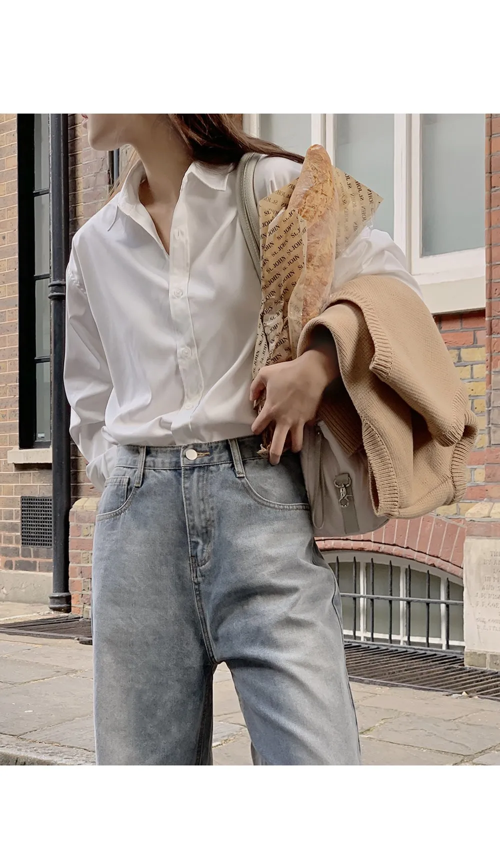 런던무드 오버핏 반팔셔츠