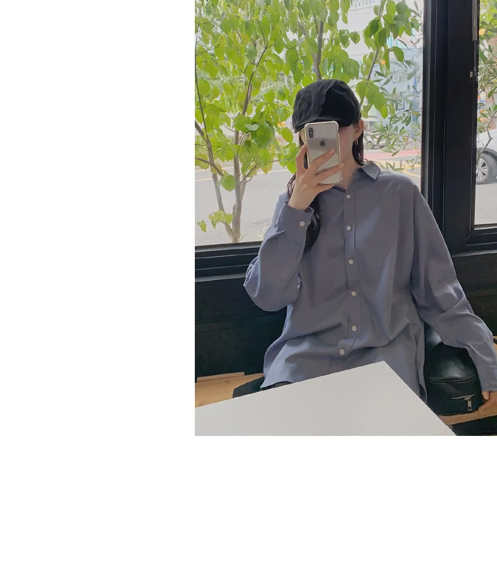 런던무드 오버핏 반팔셔츠