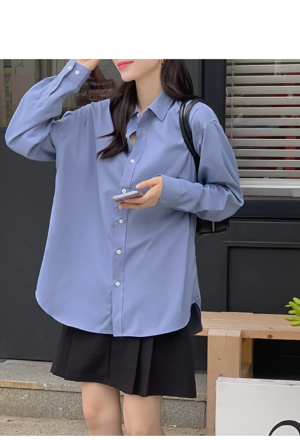 런던무드 오버핏 반팔셔츠