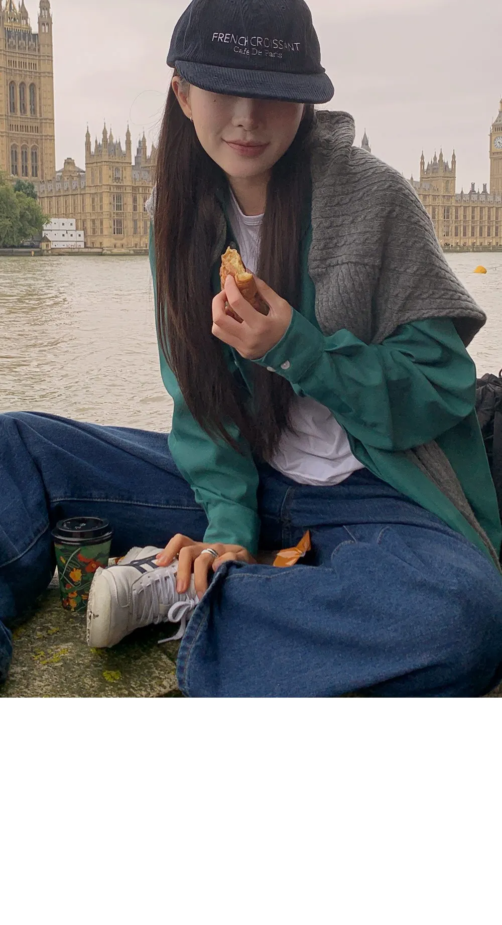 런던무드 오버핏 반팔셔츠